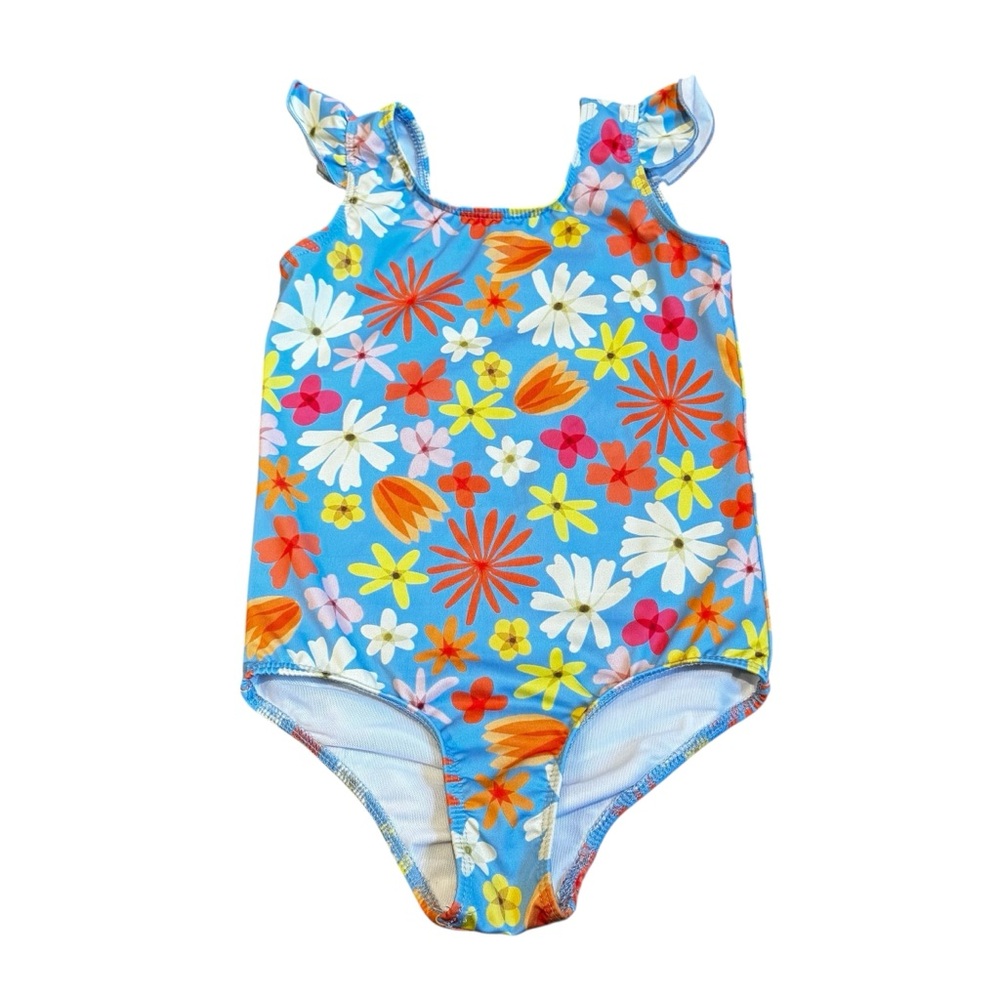 Pearl Street Swim Floral Kids One Piece Swimsuit 5/6